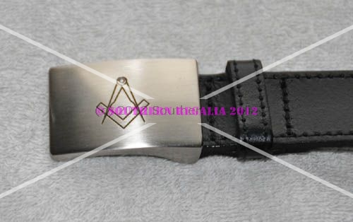Masonic Leather Belt (Max 32'') - Click Image to Close